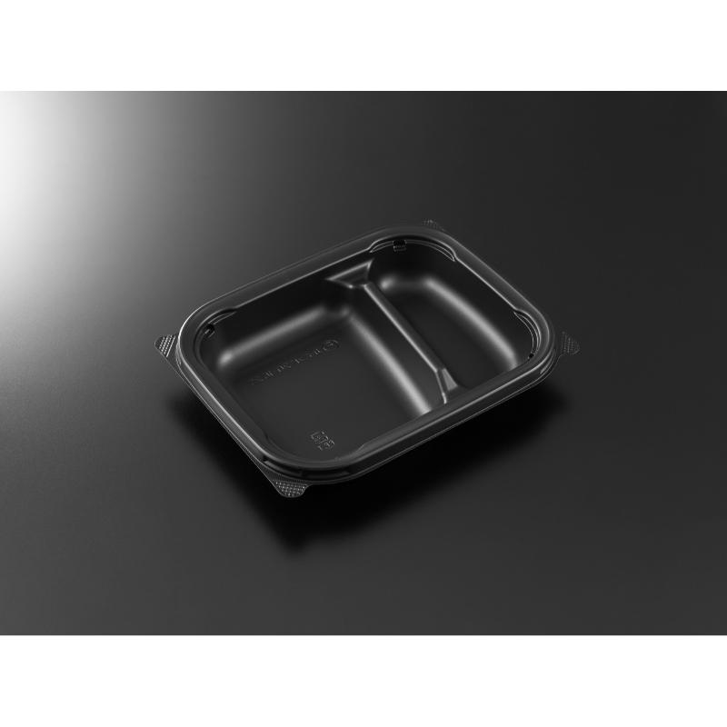 【800点】弁当容器 CTカインド20-16 2S BK 身 中央化学 00810779