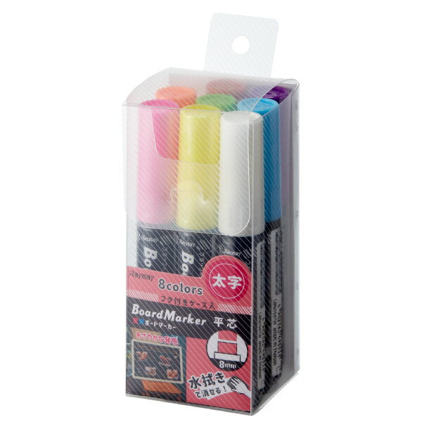 Other - 【5点】販促用品 蛍光ボードマーカー(太字) 8色セット 友屋 00814892