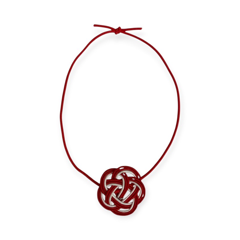 【500点】ラッピング用品 梅水引3本仕立赤白 細ゴム赤1重掛結び 24cm 折径約10cm イグチ 00819574