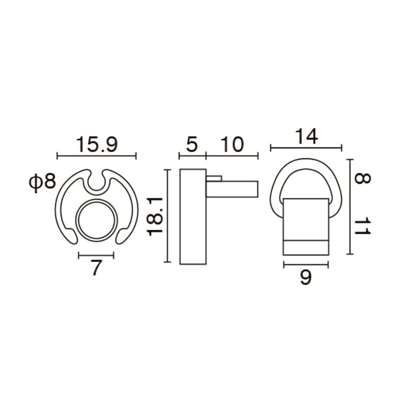 【1点】売場備品 メディアホルダーアルミ 16AL-1200 シルバー 友屋 00820467 [2]