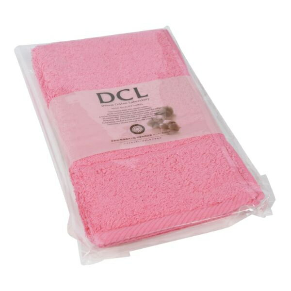 【40点】ボディータオル ドリームコットンハーフバスタオル ローズピンク 00822643
