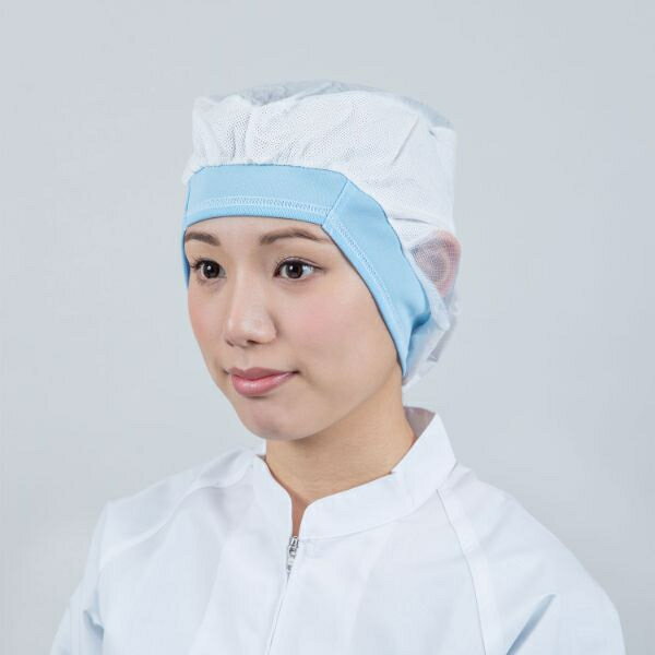 【200点】不織布キャップ フィットインナー FHI-710B ブルー L 日本フィットフード 00822644