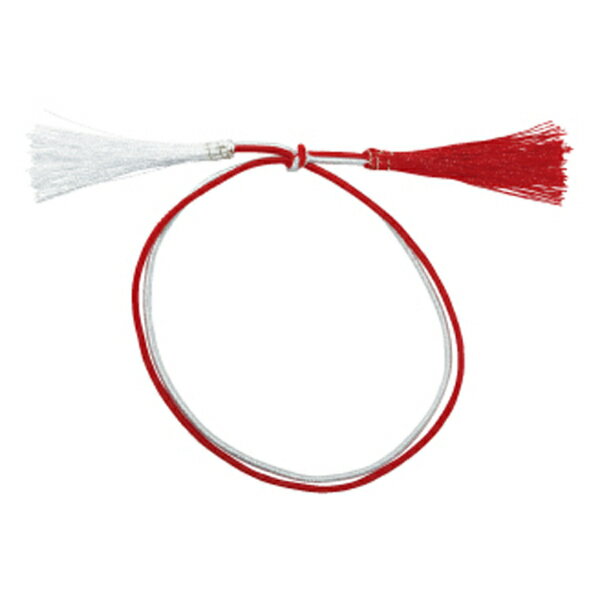 【1000点】ラッピング用品 No.5 2重ゴム房 Aタイプ(二重) 小30cm 赤白金糸入 イグチ 00822673