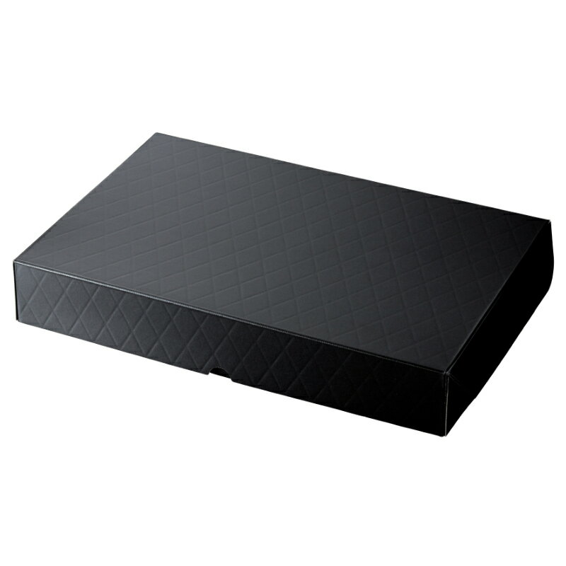 【50点】包装資材 HBフードギフトボックス L メタルブラック ヤマニパッケージ 00822744