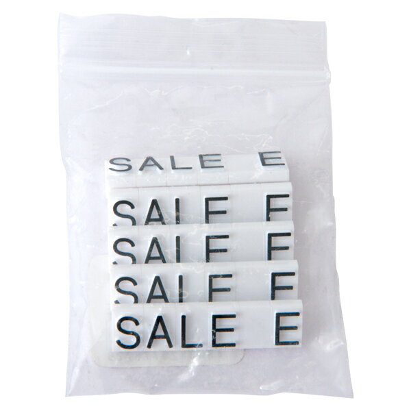 【1点】陳列備品 ニュープライスキューブ補充L用(5セット) 白/黒 SALE 友屋 00825353