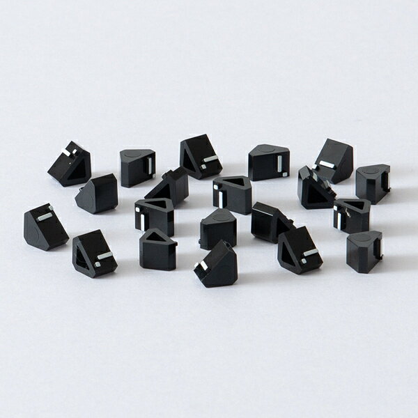 【1点】陳列備品 ニュープライスキューブ補充L用(20粒) 黒/白 - 友屋 00825491 [3]