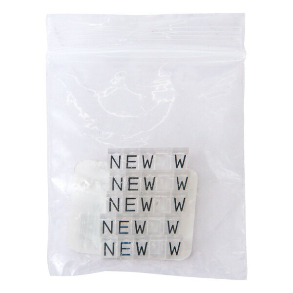 【1点】陳列備品 ニュープライスキューブ補充M用(5セット) 透明/黒 NEW 友屋 00825547