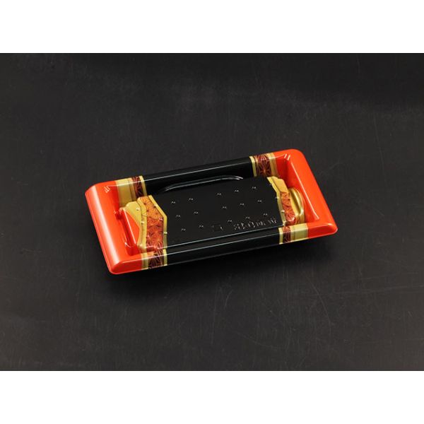 【800点】寿司容器 バイオ 板前04B ひしょう赤 リスパック 00821934