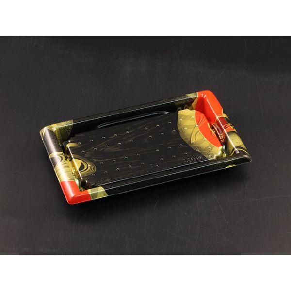 【50点】寿司容器 バイオ 板前08B せんおり赤 リスパック 00821968