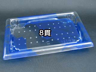 【50点】寿司容器 バイオPET 板前08B はやて青 リスパック 00821969