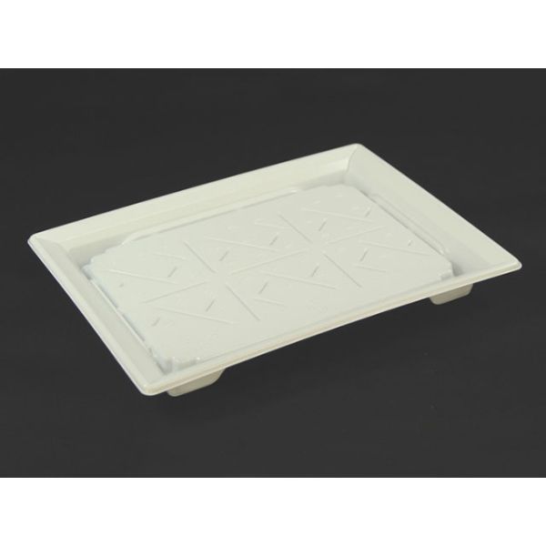 【50点】刺身容器 バイオPET ふれあい25-18B 白 リスパック 00822007