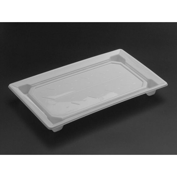 【50点】刺身容器 バイオPET ふれあい25-18B 白 リスパック 00822008