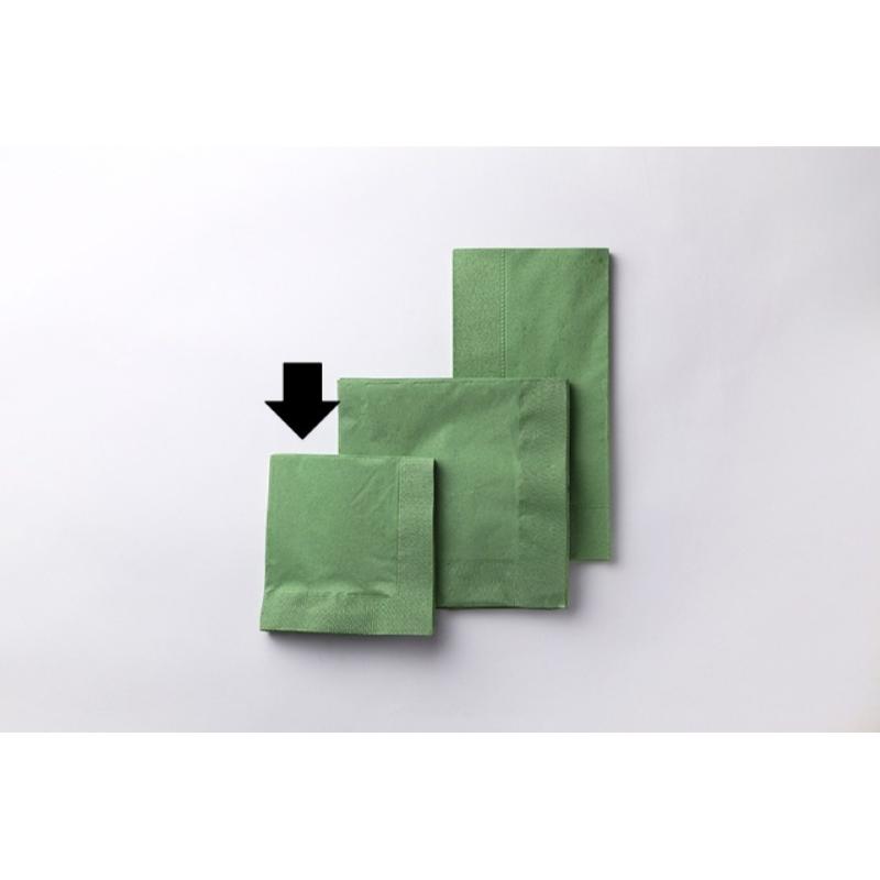 【3000点】店舗資材 2P4ツ折り約250mm角カラーナプキン(グリンピース) SC-24 オリエンタル紙業 00826774