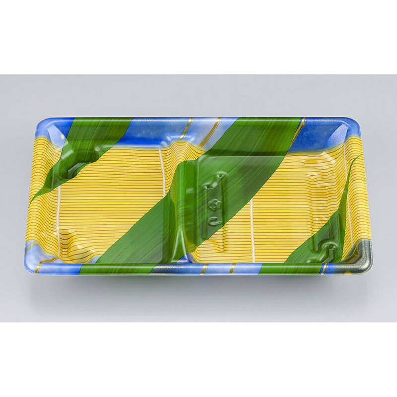 【600点】冷麺容器 SF弁当57-2 熊笹青 本体 シーピー化成 00750831