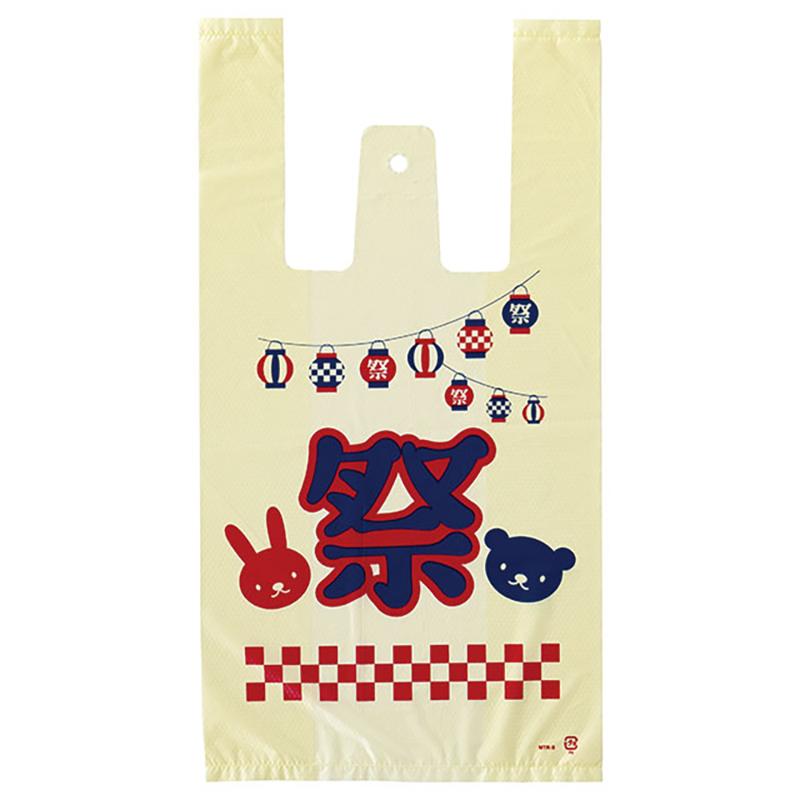 【1点】レジ袋 MTR-S 祭レジバッグ-S(100枚) ヘッズ 00817422