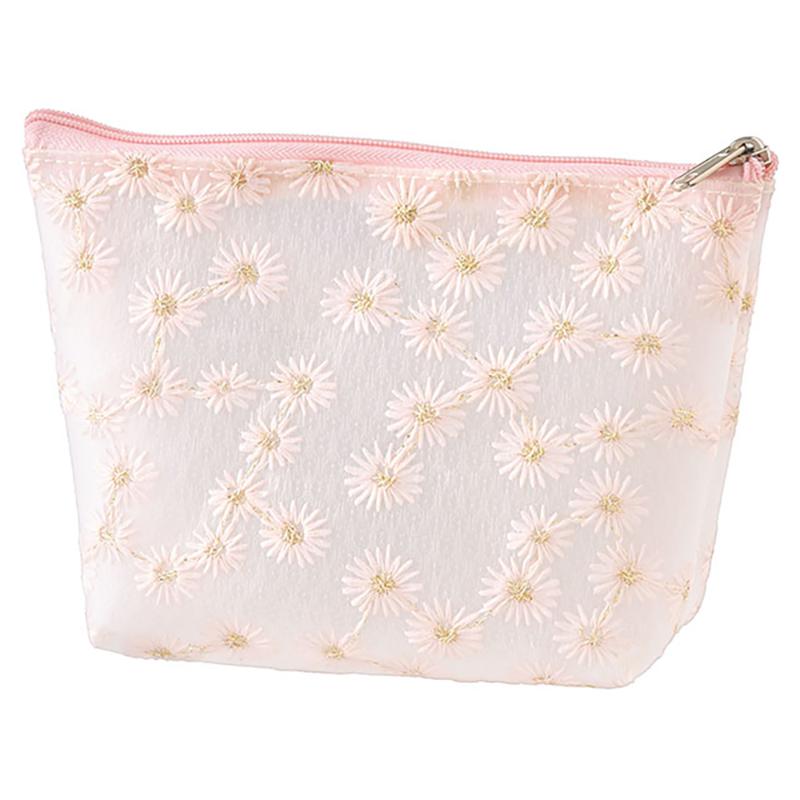 【1点】ラッピング用品 LHN-POS レースハンドメイドポーチ-S/ピンク(10個) ヘッズ 00829471