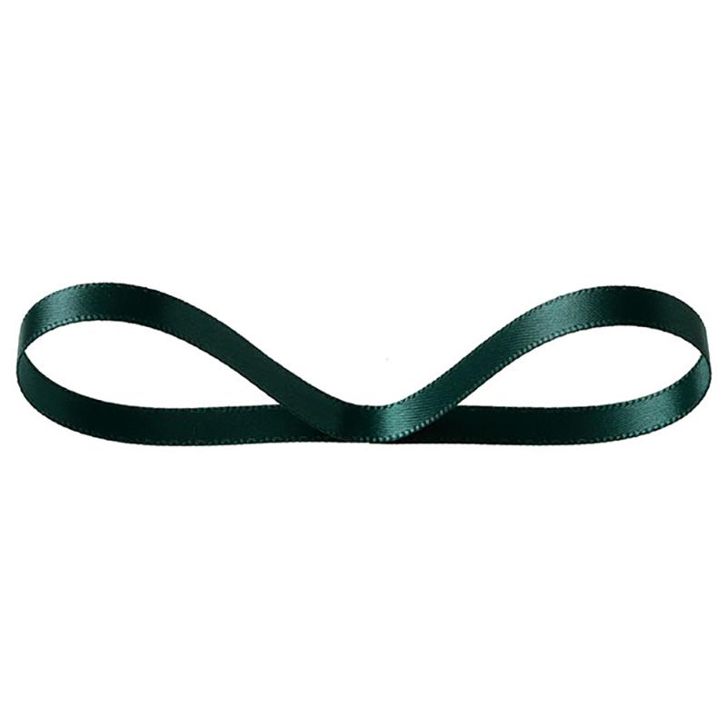 【1点】ギフト資材 DS0602R 両面サテンリボンDARKGREEN6mm(1巻) ヘッズ 00829682