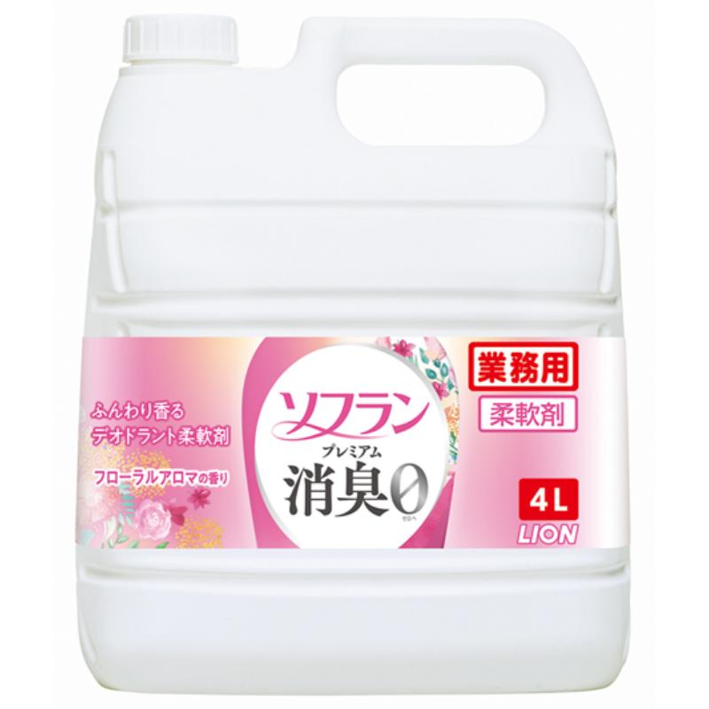 【3個】ソフラン プレミアム消臭 フローラルアロマ 4L ライオンハイジーン 00654619 プロステ