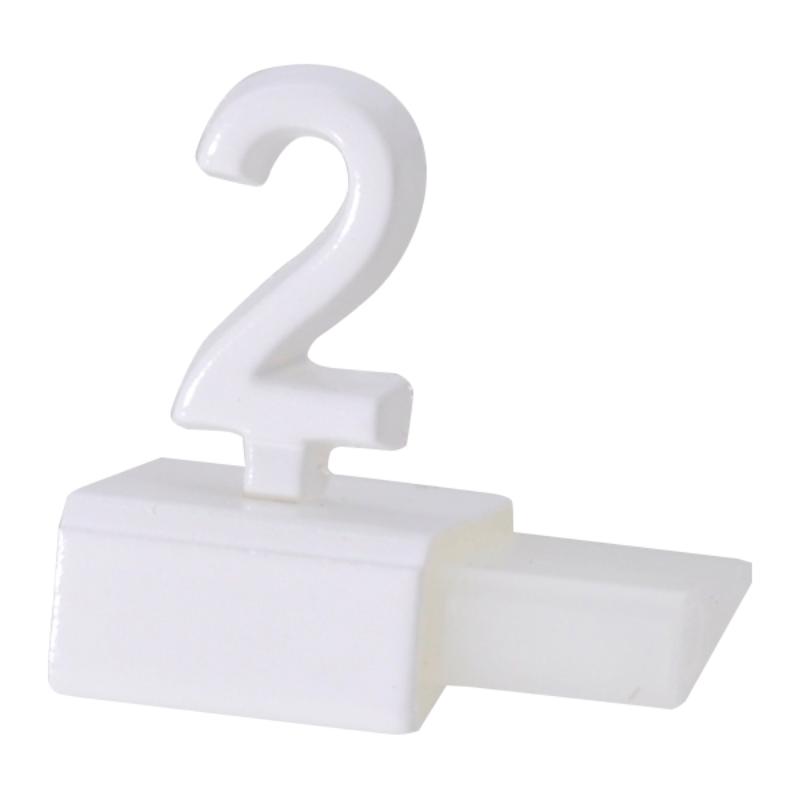 【1点】売場備品 プレミアプライサー補充用 ホワイト 2 (20個入) 友屋 00831604