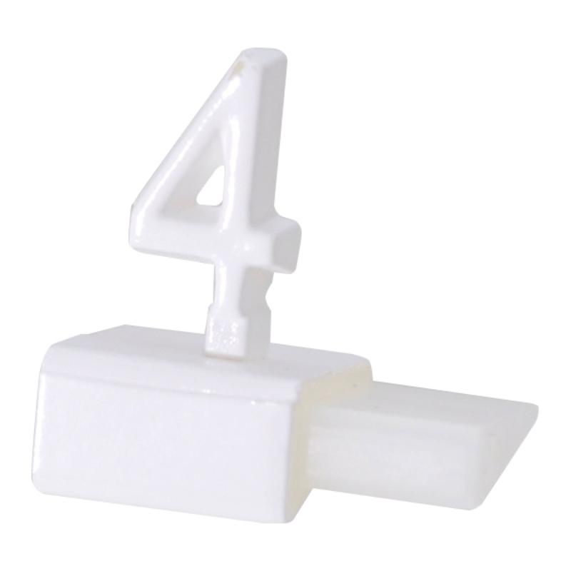 Cupboard - 【1点】売場備品 プレミアプライサー補充用 ホワイト 4 (20個入) 友屋 00831606