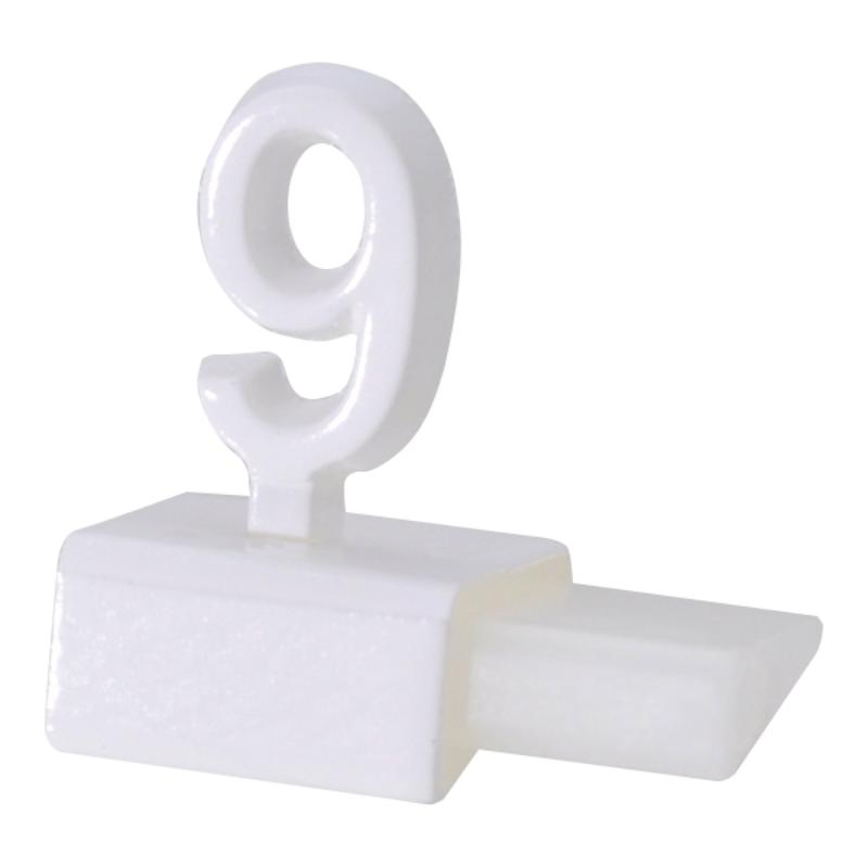Cupboard - 【1点】売場備品 プレミアプライサー補充用 ホワイト 9 (20個入) 友屋 00831611