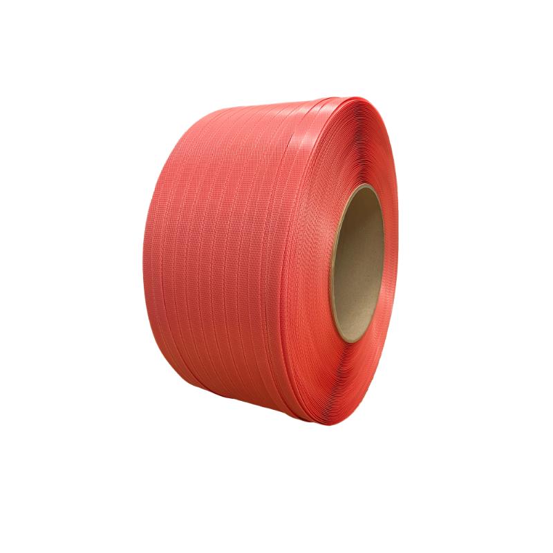 【2点】PPバンド シヨウデンバンド(ハイブリッドタイプ)SH12 赤(自動梱包機用) ウッドプラスチックテク..