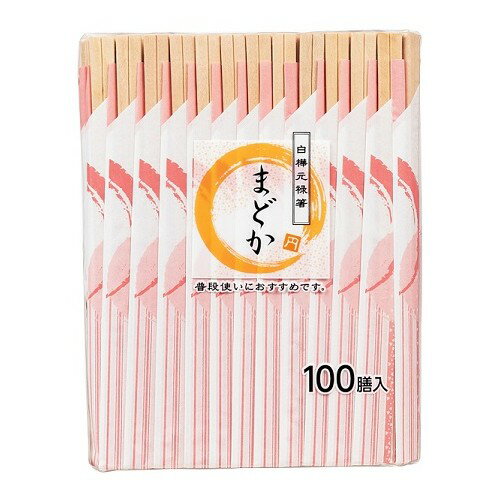 Chopsticks - 【40点】割箸 まどか 白樺元禄割箸100膳 やなぎプロダクツ 00783231