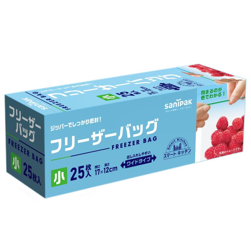 Condiments Container - 【30点】保存袋 スマートキッチン フリーザーバッグ 小 透明 25枚 0.06mm 日本サニパック 00843426