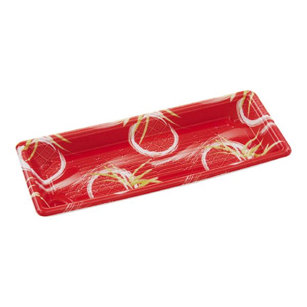 汎用容器。寿司や助六、和菓子の詰合せにもお勧めです。内容量目安：にぎり5貫または巻1本。※蓋は別売り。サイズ：220×90×21mm／材質：PSP／重量：3g商品コード00370301メーカー名エフピコ重量3.00g電子レンジ不可種別本体のみ関連商品(バラ)もり-M100 本体 風月レッド 50点関連商品(ケース)もり-M100 本体 風月レッド 1500点・注意事項：モニターの発色によって色が異なって見える場合がございます。・領収書については、楽天お客様マイページから、商品出荷後にお客様自身で印刷して頂きますようお願い申し上げます。・本店では一つの注文に対して、複数の送り先を指定することができません。お手数おかけしますが、注文を分けていただきます様お願い致します。・支払い方法で前払いを指定されて、支払いまで日数が空く場合、商品が廃番もしくは欠品になる恐れがございます。ご了承ください。・注文が重なった場合、発送予定日が遅れる可能性がございます。ご了承ください。・お急ぎの場合はなるべく支払い方法で前払い以外を選択いただきます様お願い致します。支払い時期によっては希望納期に間に合わない場合がございます。