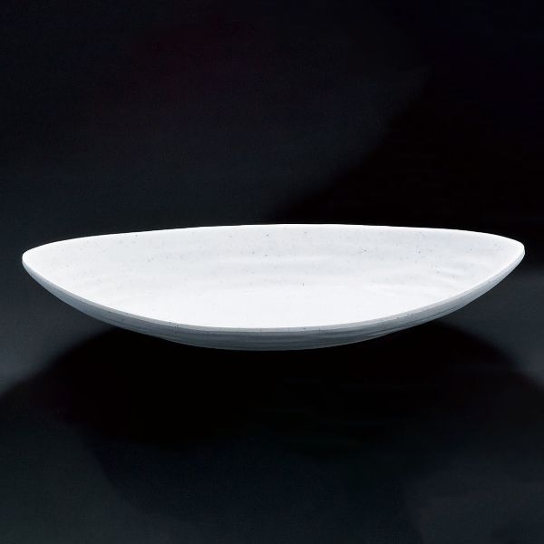 【5点】メラミン食器 M11-216 笹皿(小) 白 マイン 00381072