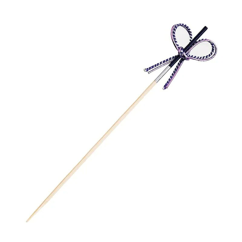 【1組】竹串 花むすび串(紺) 12cm 50本入 萬洋 00783073