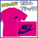 【送料無料(メール便)】ナイス!! (NICE)Tシャツ!なんか上手く出来そうです(笑) /おちゃめでほっこり&ほんわかする「Tシャツ」です。完全オリジナル受注...