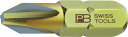PBスイスツールズ(PB SWISS TOOLS)1/4”Hexプラスビットショート#0【ナノコート】C6-190-0