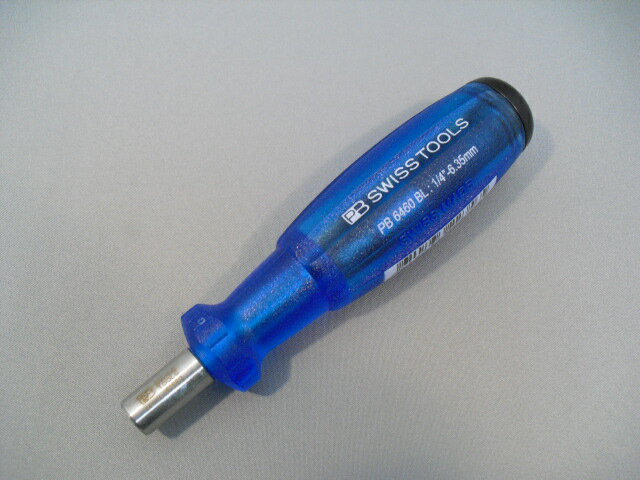 【あす楽】選べるビット付！PBスイスツール（PBSWISS PBSWISSTOOLS）差替え式ビットドライバー”インサイダー”ブルー〔6460BLUE〕6460BLUE