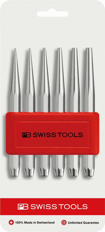 PBスイスツールズテーパーピンポンチセット【八角胴】735BCN(PB SWISS TOOLS)
