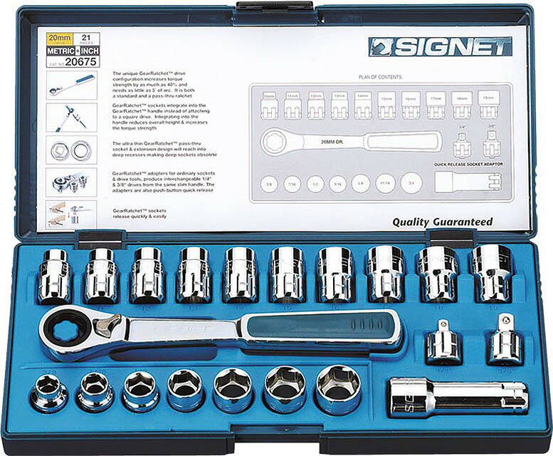 シグネット(SIGNET)21PCボルテックスソケットセット(差込角20MM)20675