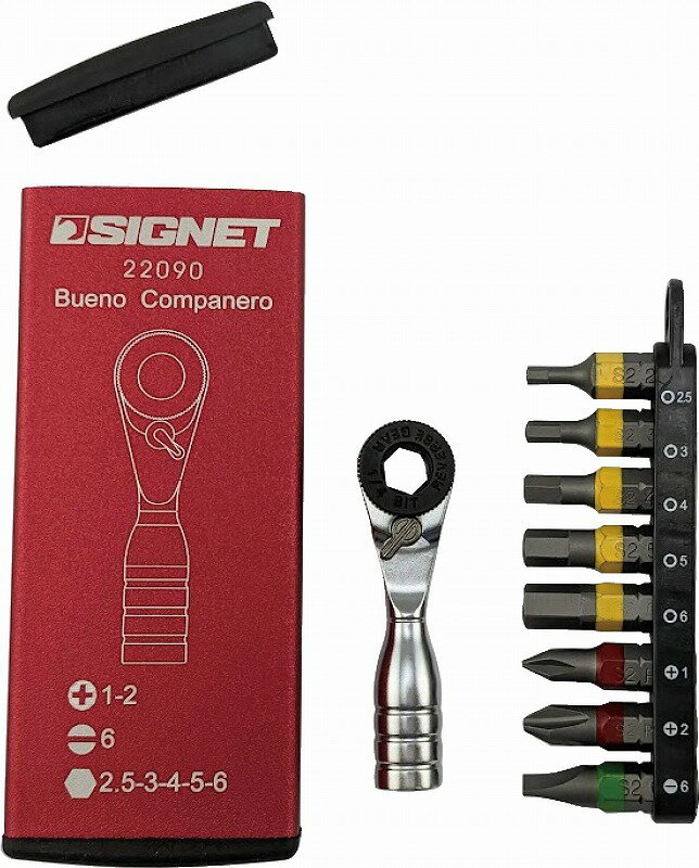 シグネット(SIGNET)ウルトラショートミニラチェットセットレッド22090
