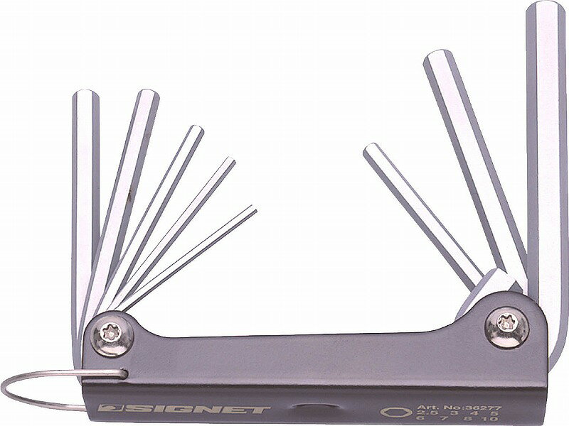 Rakuten - シグネット(SIGNET)折りたたみ式六角レンチセット2.5-10mm36277