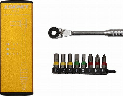 シグネット(SIGNET)ミニビットラチェットセットイエロー22052