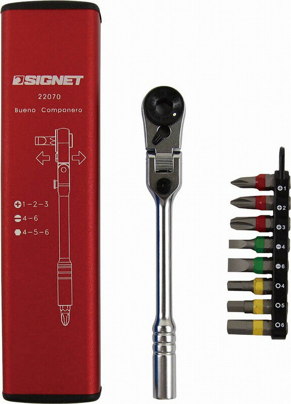 シグネット(SIGNET)フレックスミニラチェットセットレッド22070