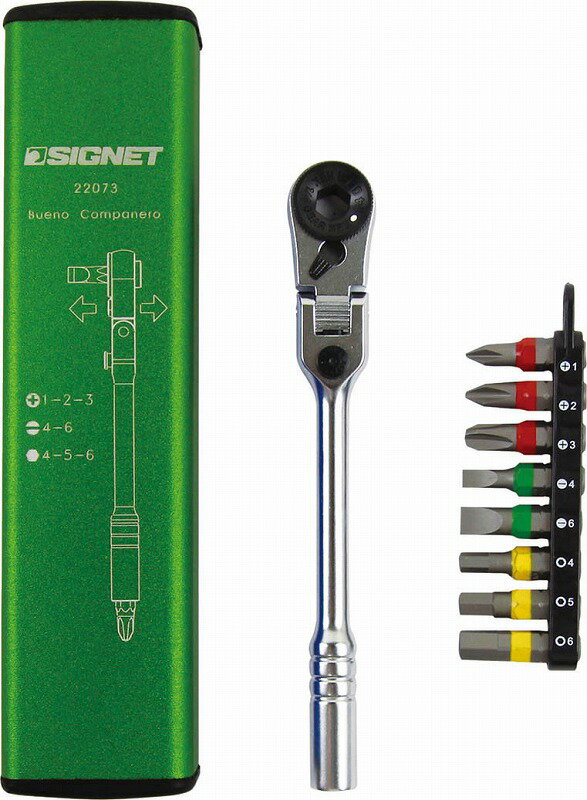 シグネット(SIGNET)フレックスミニラチェットセットグリーン22073