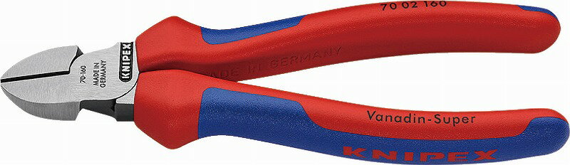 クニペックス(KNIPEX)斜ニッパー160mmコンフォートハンドル7002-160