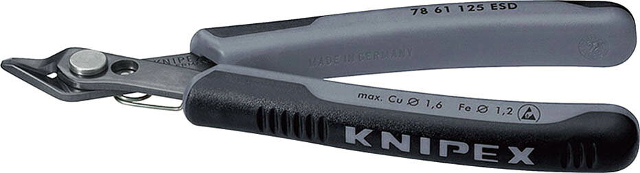 クニペックス(KNIPEX)ESDエレクトロニクススーパーニッパー125mm7861-125ESD