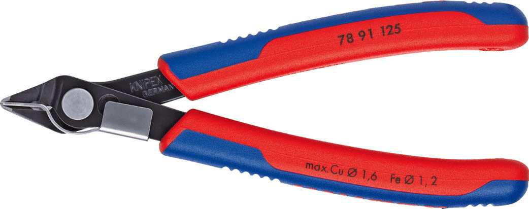 クニペックス(KNIPEX)エレクトロニクススーパーニッパー125mmワイヤークランプ付7891-125