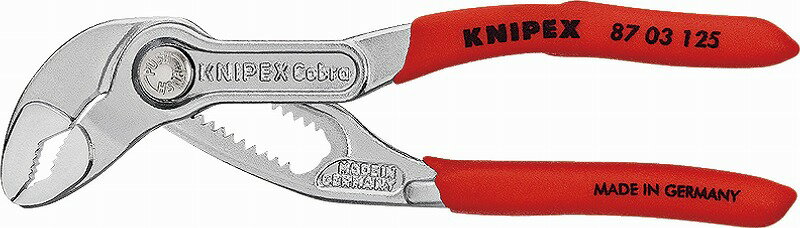 クニペックス(KNIPEX) コブラ 高性能ウォーターポンププライヤー125mm8703-125