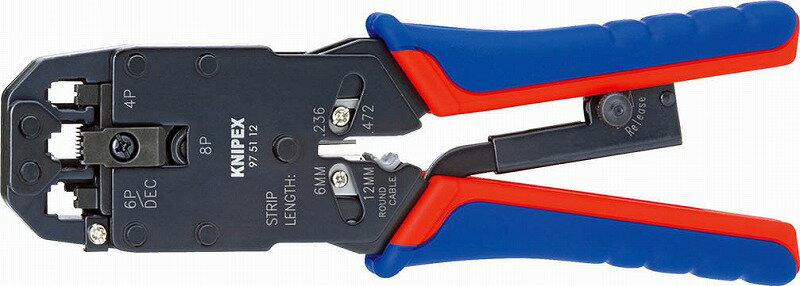 乐天商城 - クニペックス(KNIPEX)ウエスタンプラグ用圧着ペンチ9751-12SB