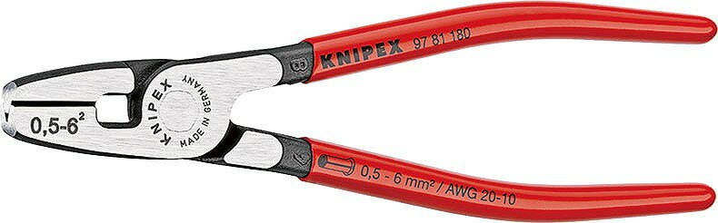 クニペックス(KNIPEX)エンドスリーブ用圧着ペンチ9781-180