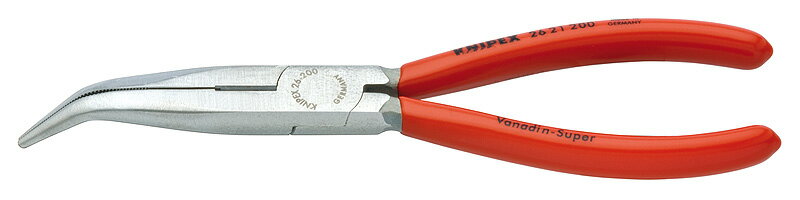 クニペックス(KNIPEX)ベントヘッドロングラジオペンチ200mm2621-200 2621200