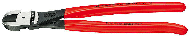 クニペックス(KNIPEX)ピアノ線用ニッパー250mm7491-250SB