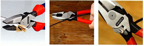 クニペックス(KNIPEX)圧着付架線工事用強力型ペンチ240mm0911-240 911240